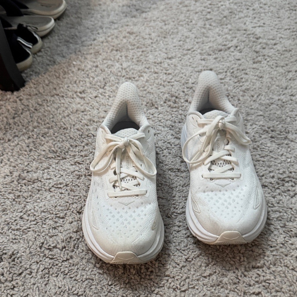 Hoka White Running Shoes
